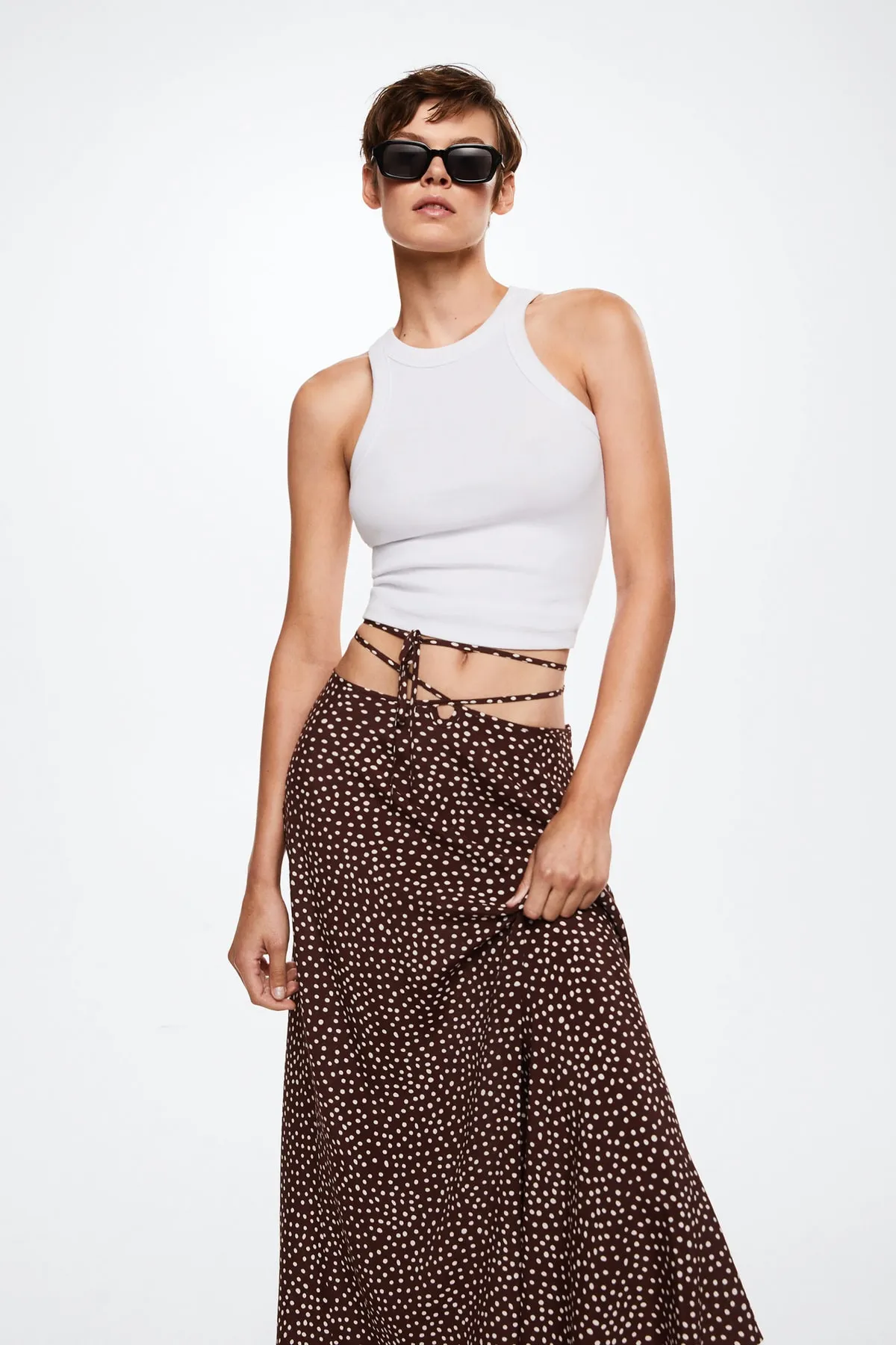 MANGO  Brauner Damenrock 37042883