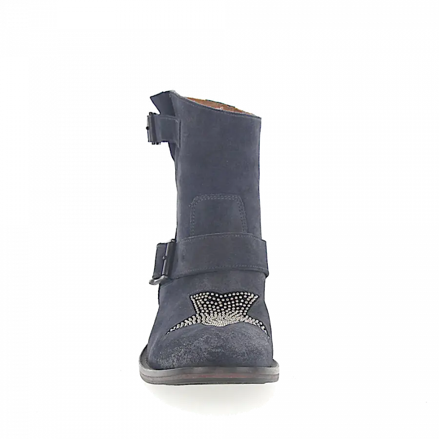 Budapester - Cowboy-/ Bikerstiefeletten 752 - blau