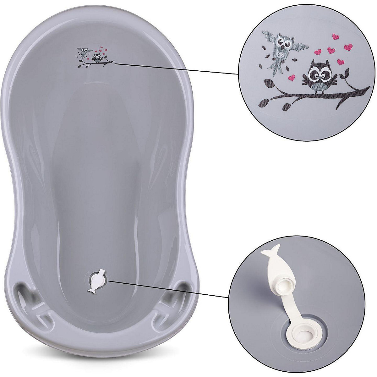 Baby Badewanne 2 Set - Baby Wanne mit Wannensitz
