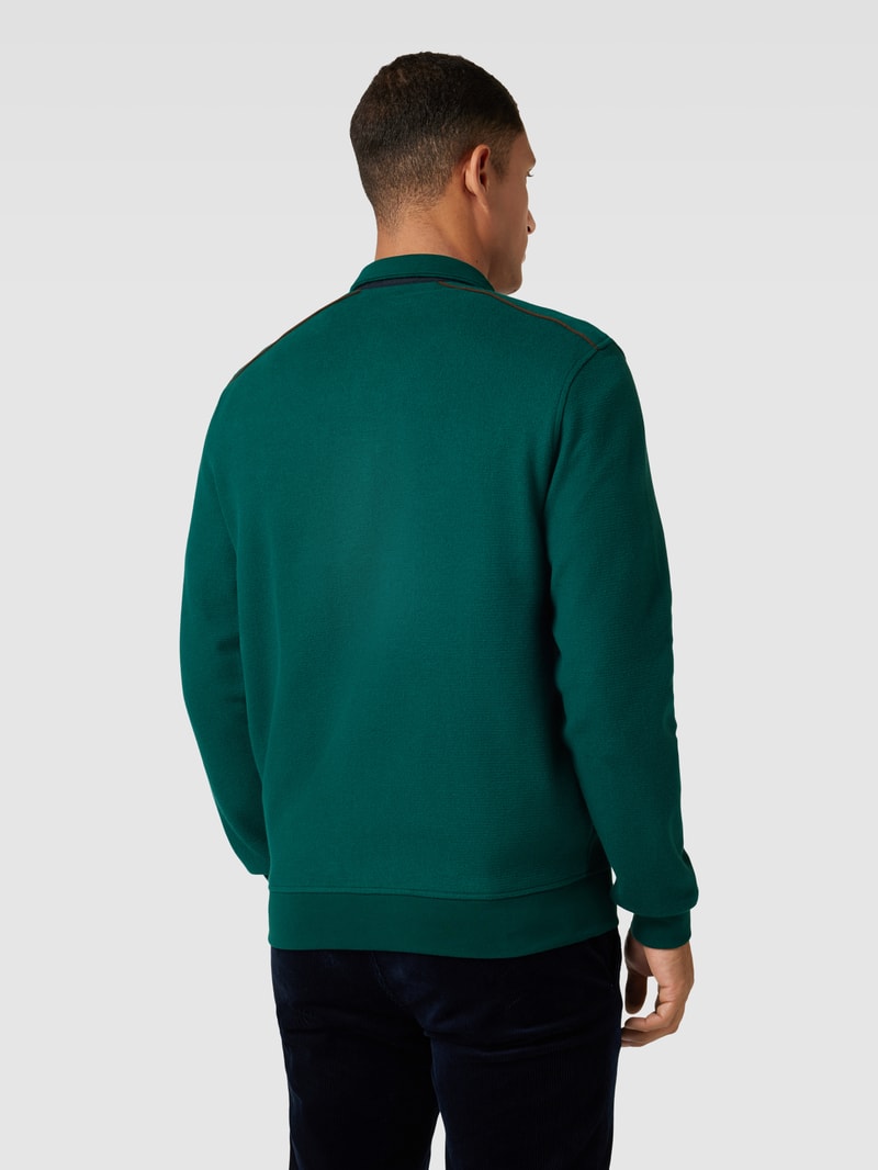 Sweatjacke mit Reißverschluss in grün