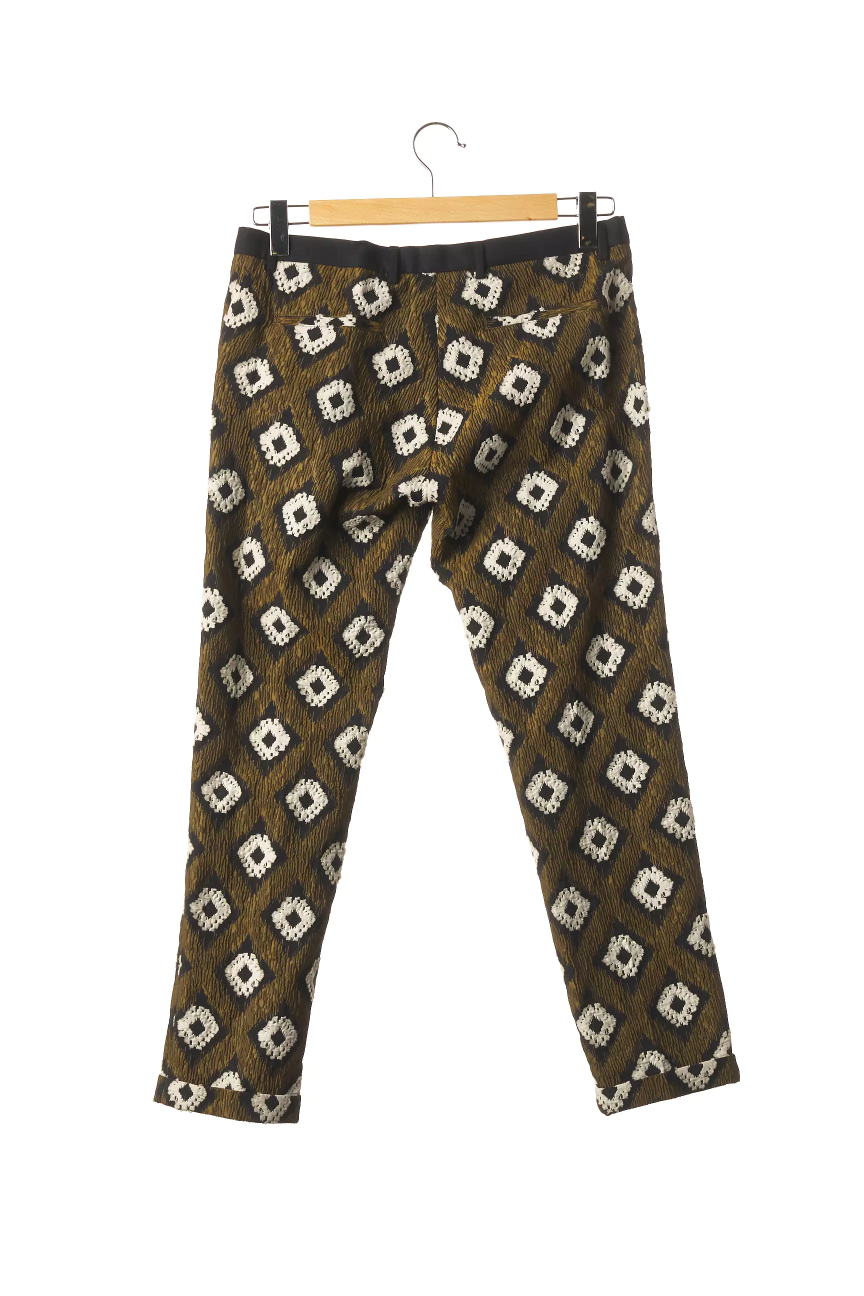 Monocrom Pantalons Droits Femme couleur marron