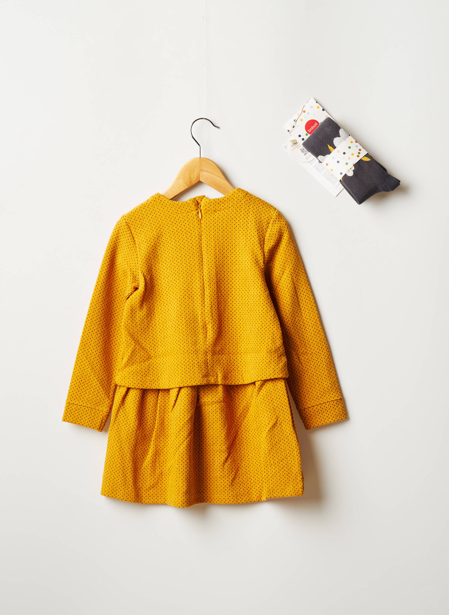 Boboli Robes Mi Longues Fille couleur jaune