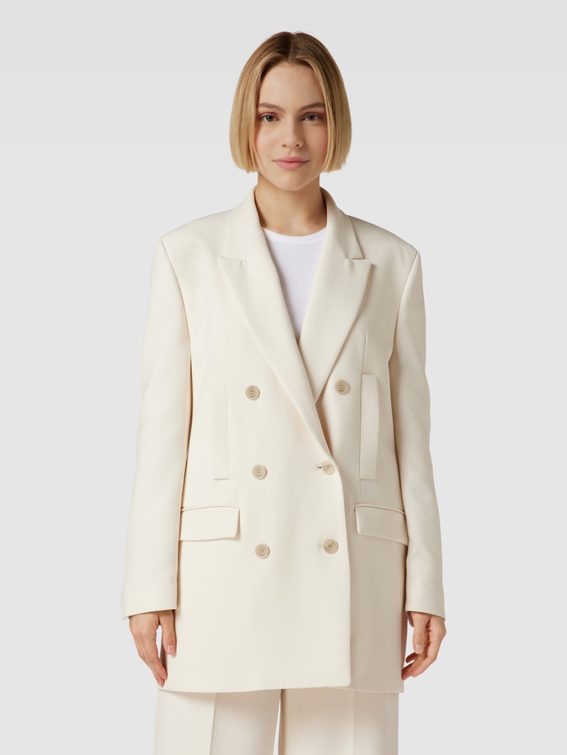 Blazer mit Pattentaschen in offwhite