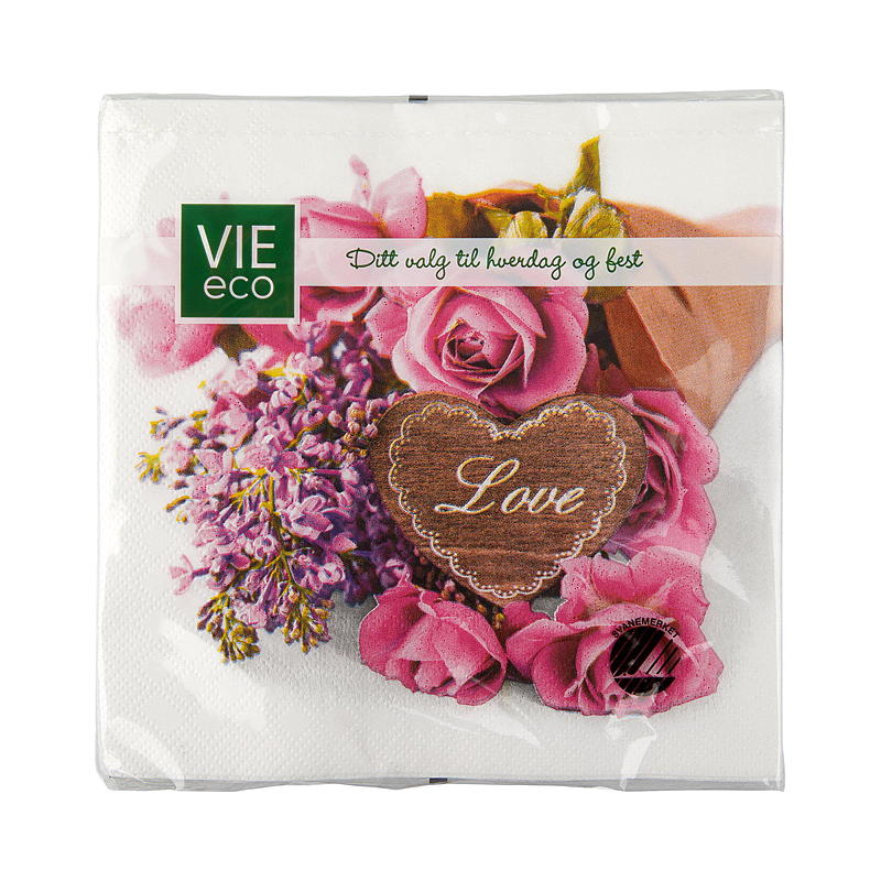 Vie Eco Servietter 20-pk 33x33 cm, Vår
