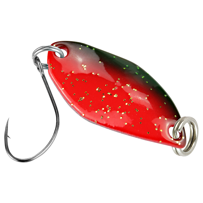 FTM Trout Spoon Fly (1,2 g, Rot/Grün, Schwarz)