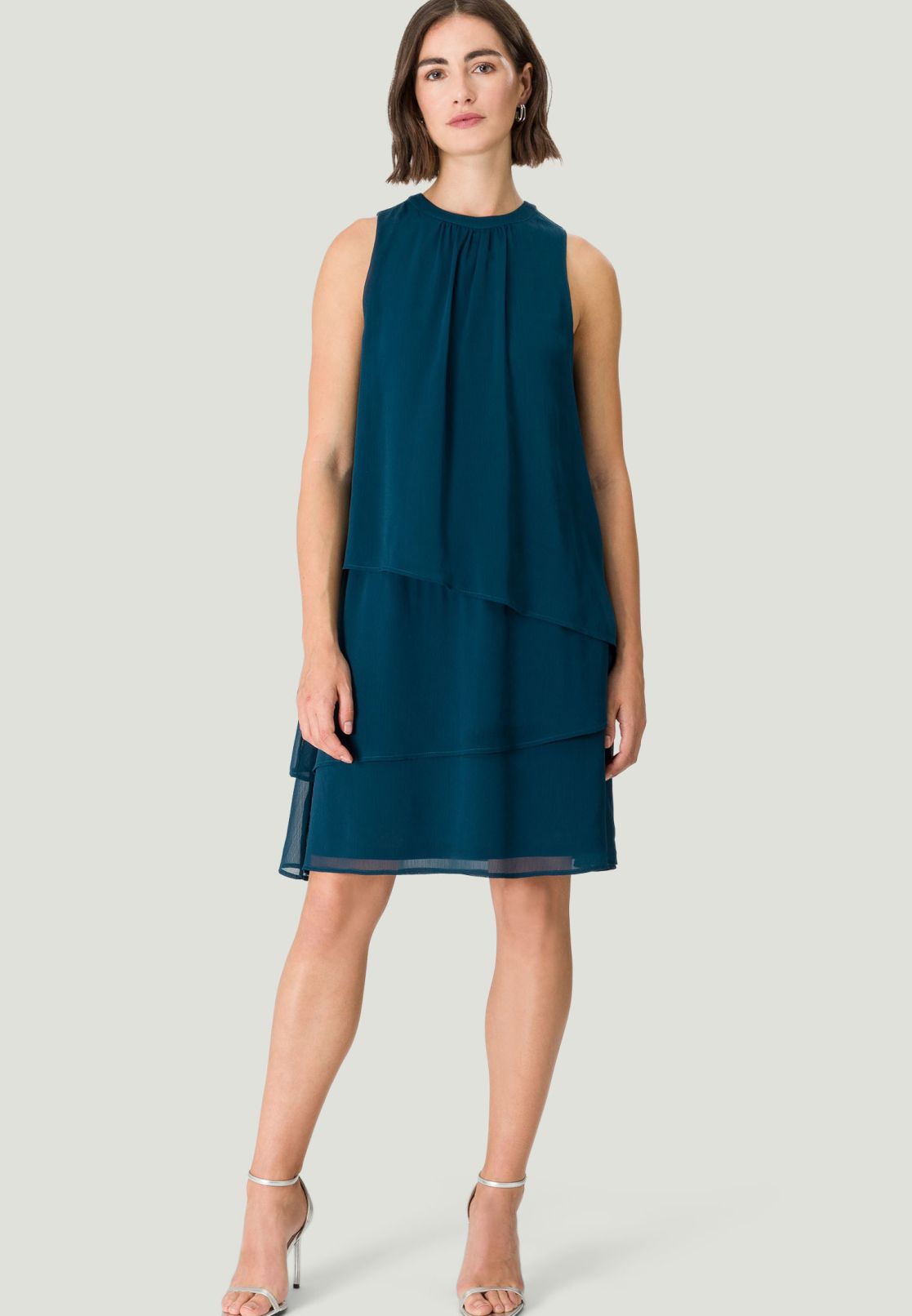 Stufenkleid mit Lagen Look