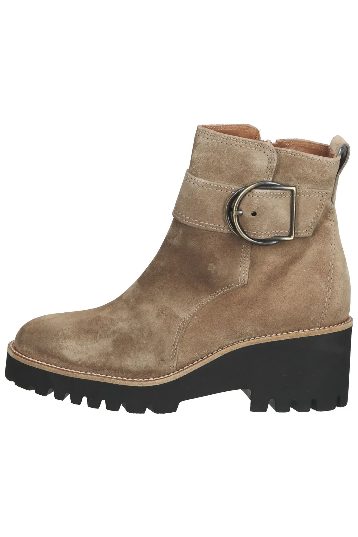 Paul Green  Stiefelette - Beige - Blockabsatz