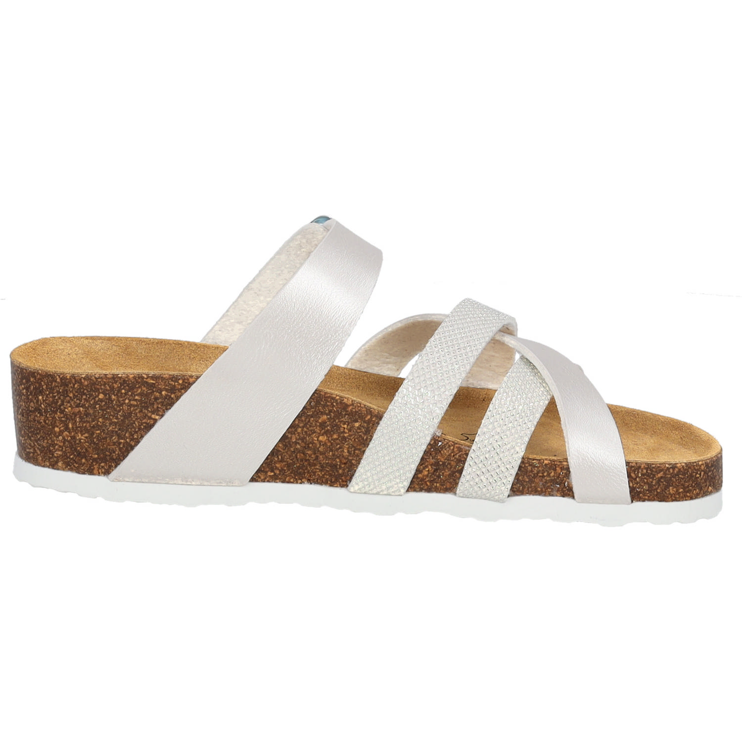 Palado Balmur, Pantoletten, Damen, Weiß Metallic