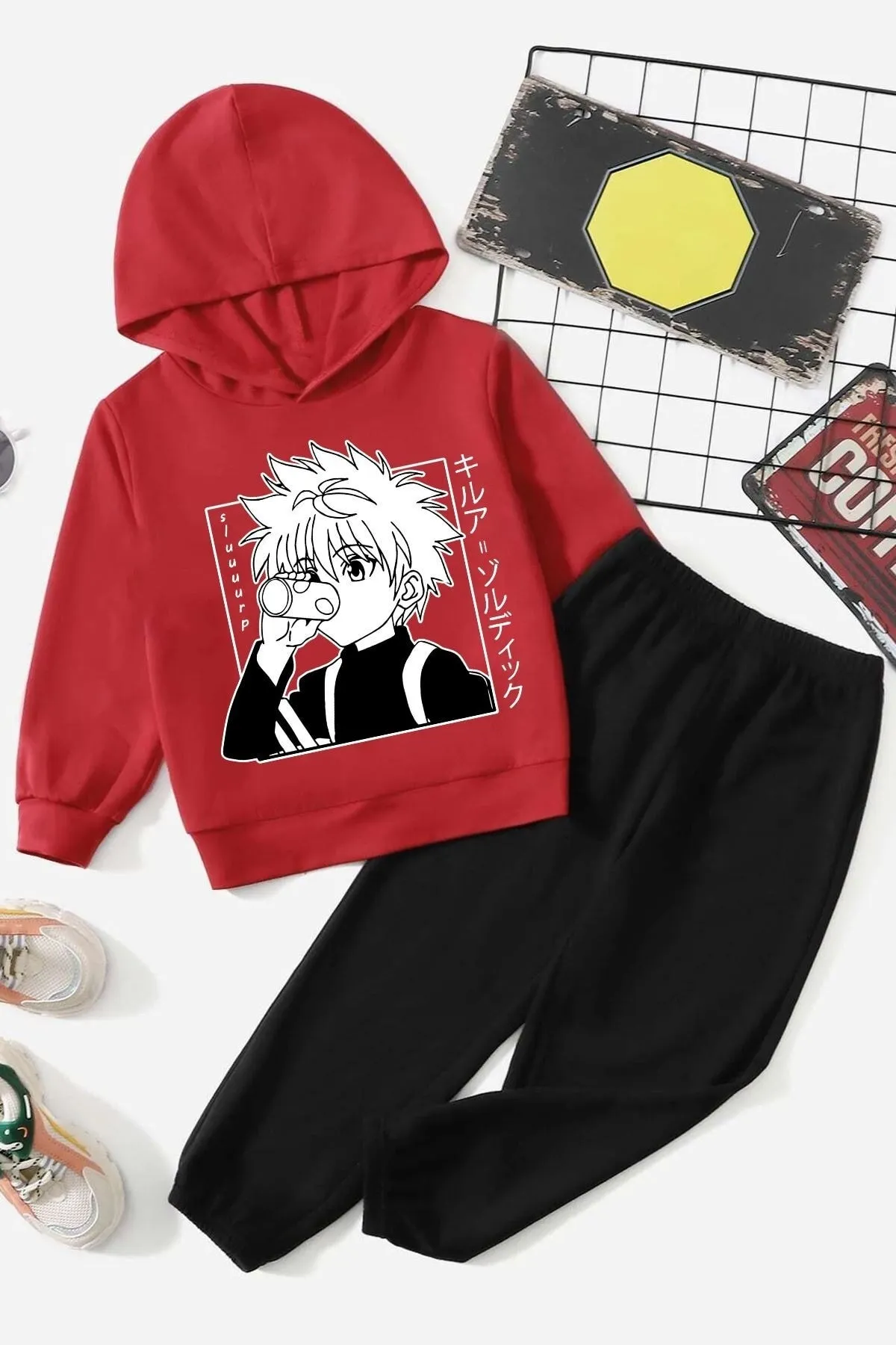 uyguntarz  Killua Zoldyck-Trainingsanzug-Set für Kinder