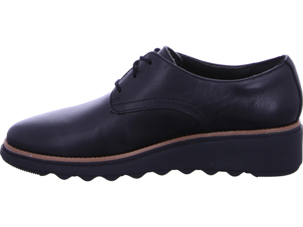 CLARKS Freizeit Schnürer schwarz SHARON RAE