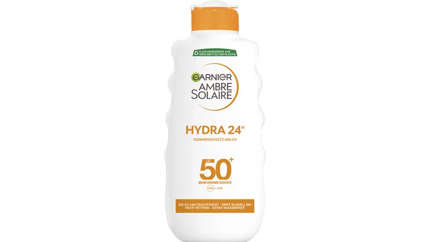 Garnier Ambre Solaire Hydra 24 Sonnenschutz-Milch LSF 50+ 200 ml