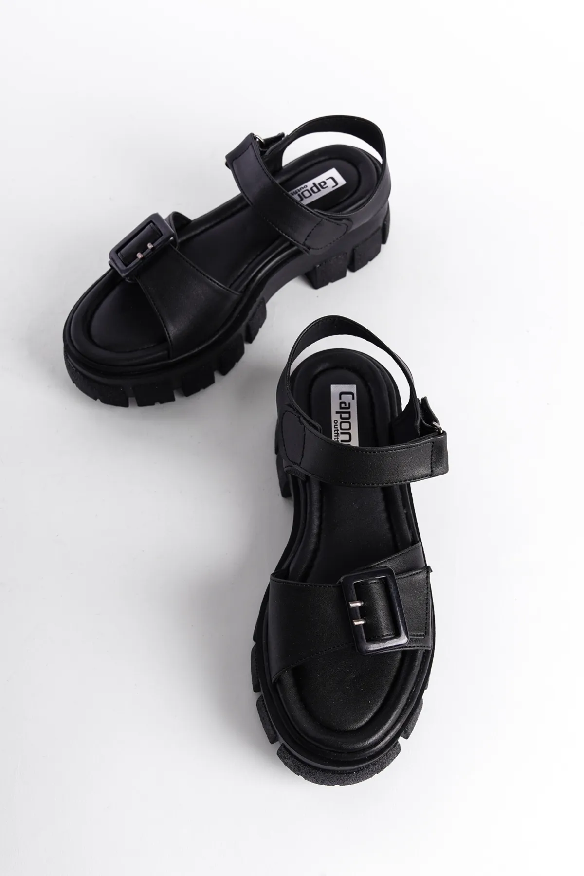Capone Outfitters  Sandalette - Schwarz - Blockabsatz