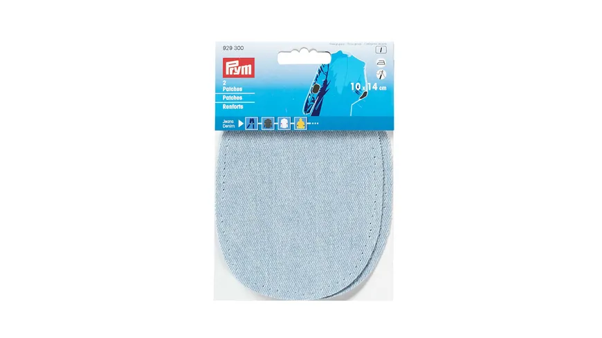 Prym Jeans-Patches (bügeln) 10 x 14 cm hellblau hellblau