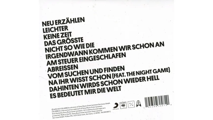 Neu erzählen (Standard CD)