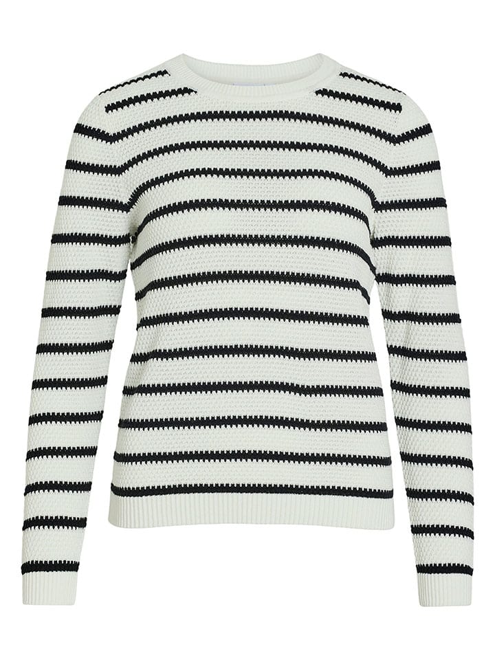 Vila Pullover in Schwarz/ Weiß günstig kaufen
