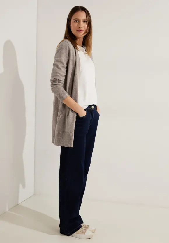 CECIL Cosy Melange Strickjacke