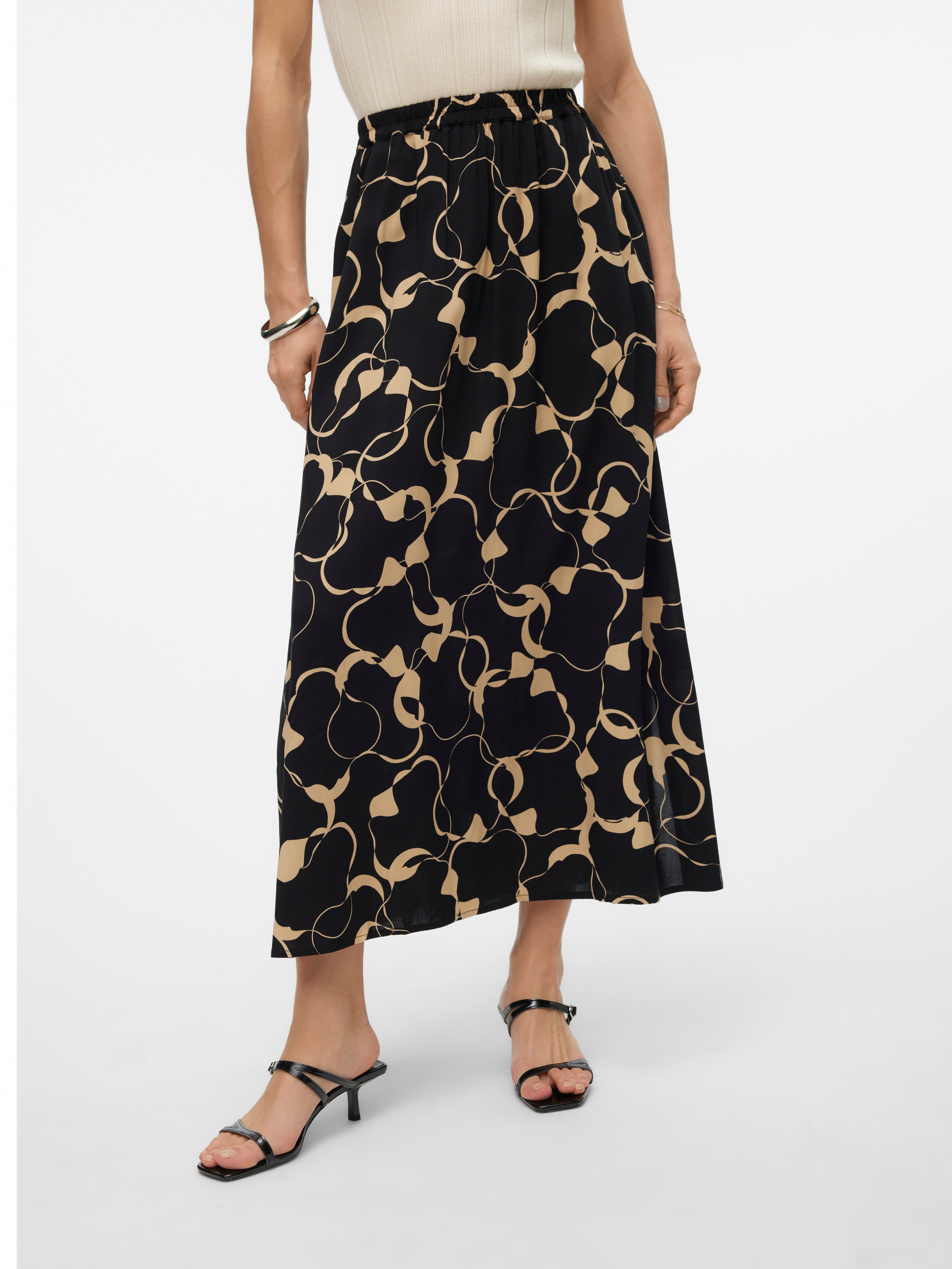 VMEASY Hohe Taille Langer Rock