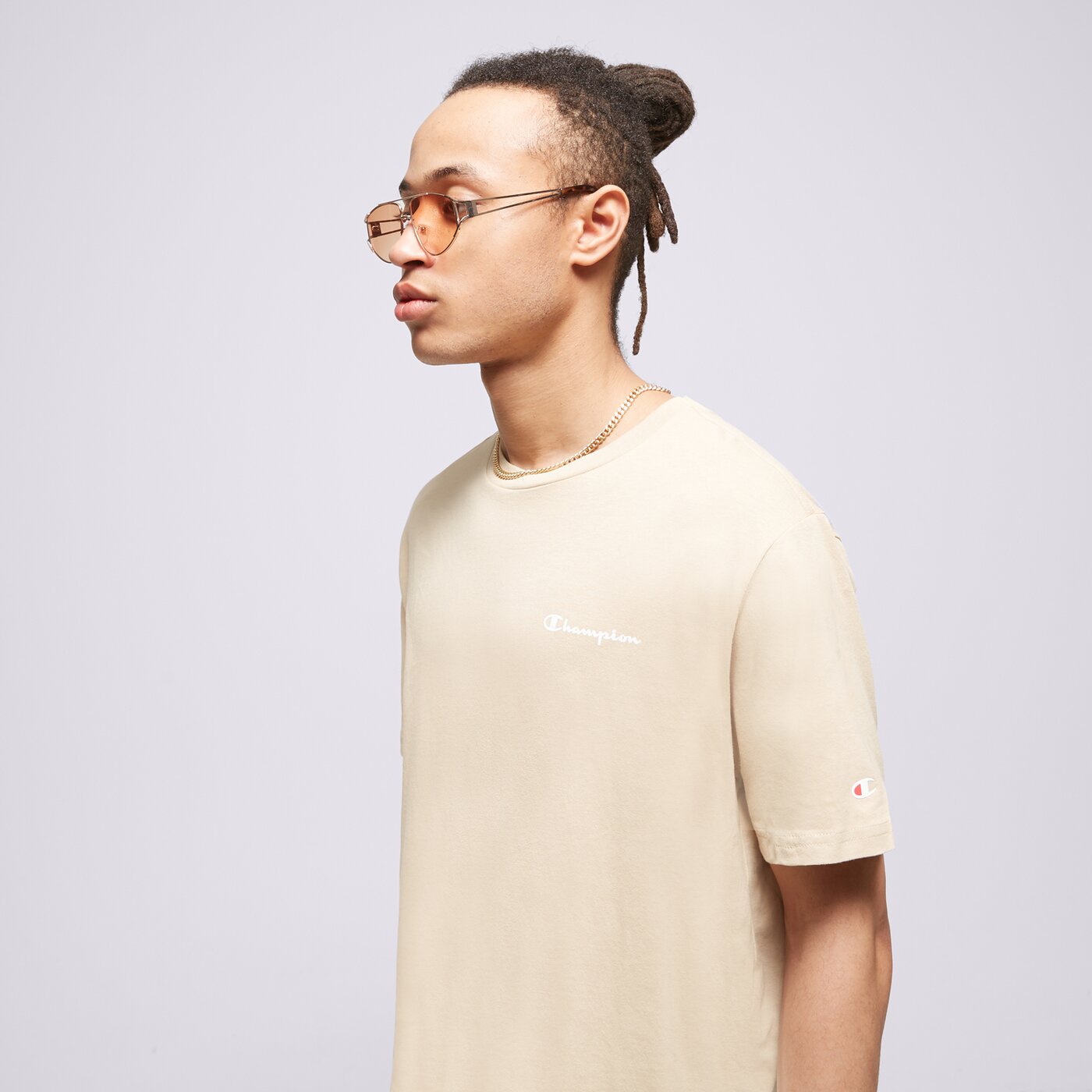 CHAMPION T-SHIRT CREWNECK T-SHIRT Beige