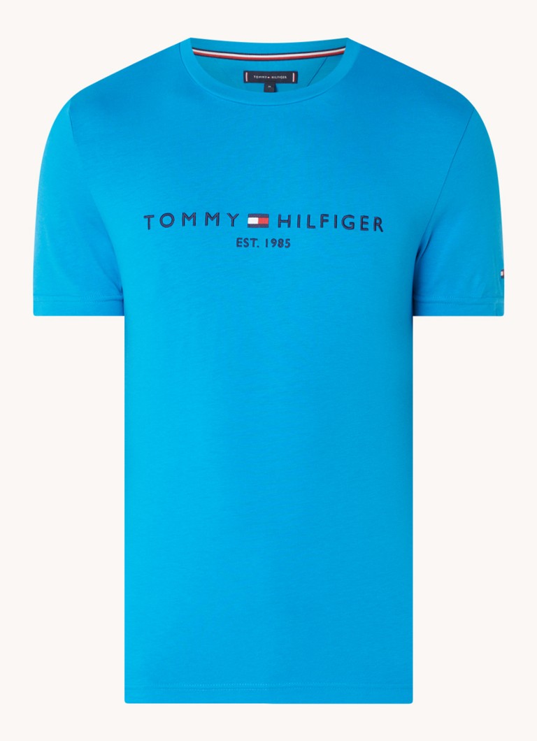Tricou Tommy Hilfiger cu logo brodat