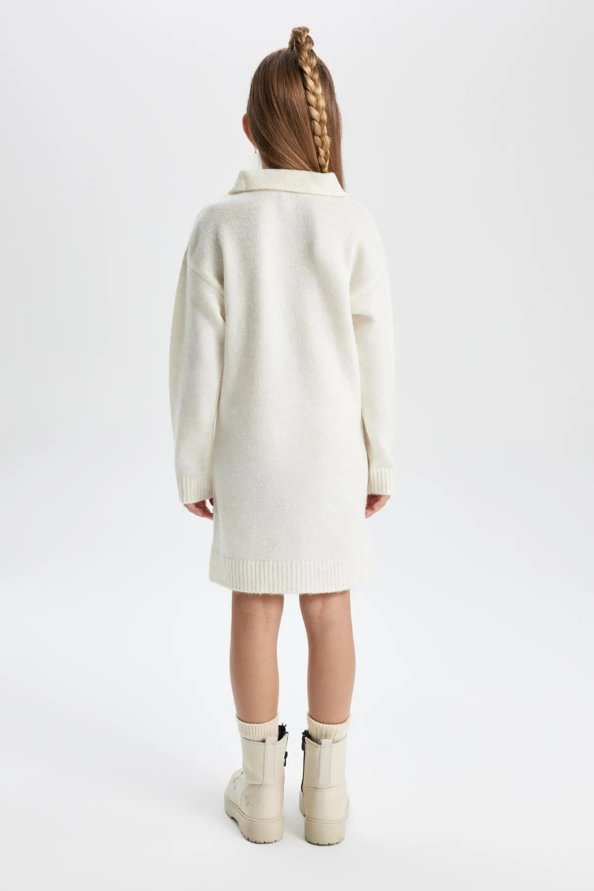 DeFacto  Langarm-Strickkleid mit Rollkragen für Mädchen