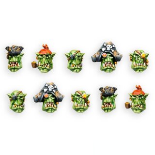 Orc Corsairs Kaptins Heads (10)