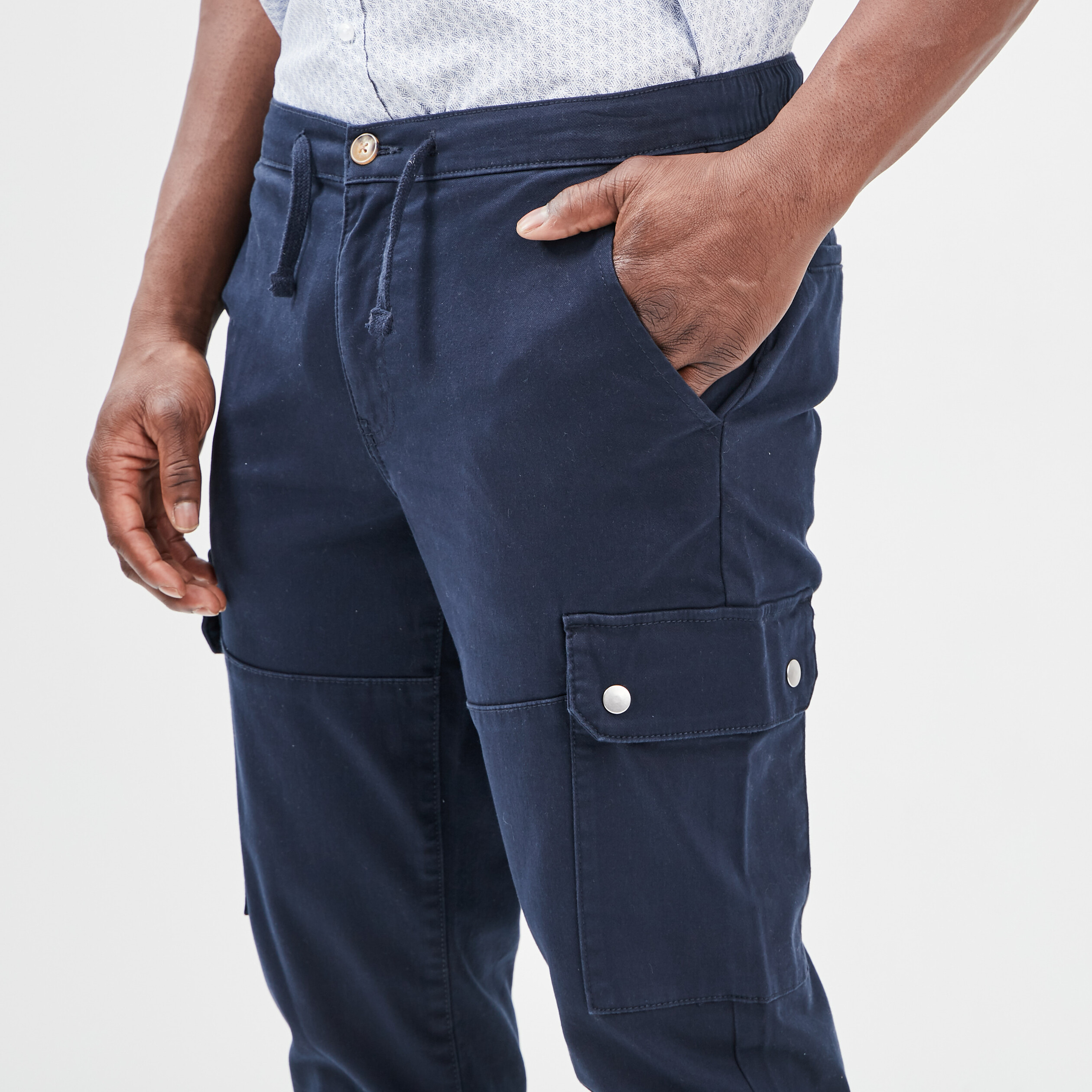 Pantalon cargo bleu marine homme | La Halle