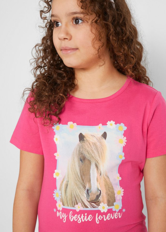 Mädchen T-Shirt (2er Pack) aus Bio-Baumwolle