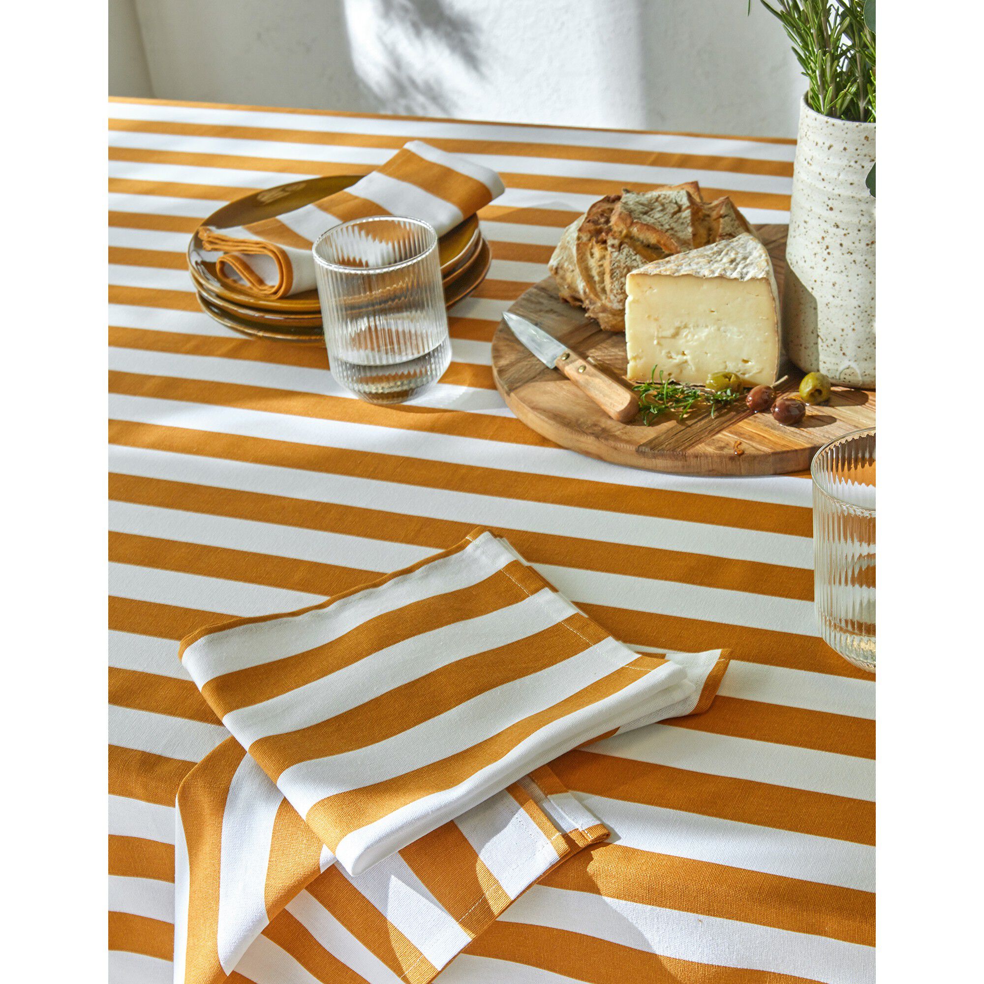 Nappe rayée, collection Ninole
