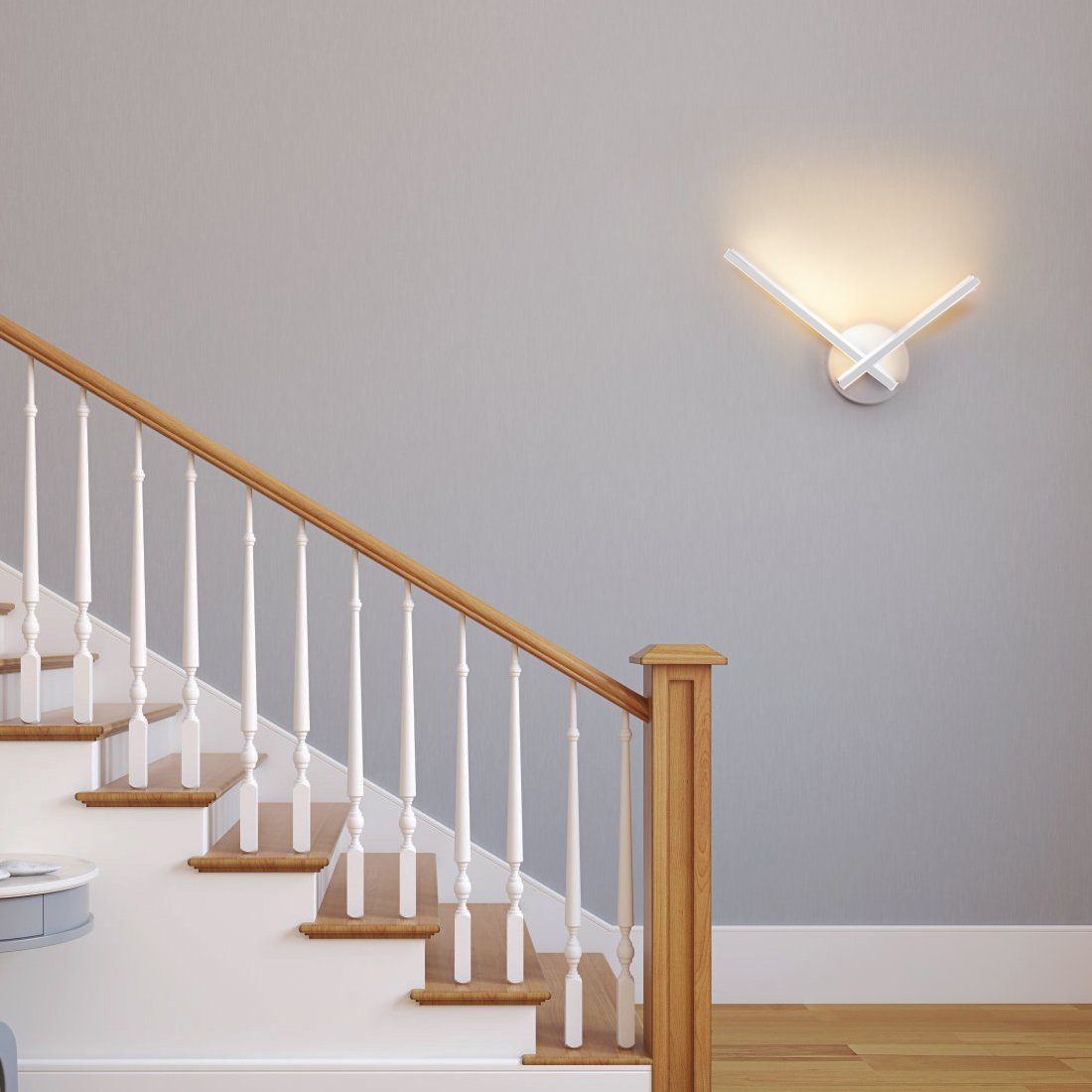 S'AFIELINA LED Wandleuchte LED Wandleuchten Modern 120° Winkel Innen Modern Wandlampe, 3 Lichtfarben 3000K/4000K/6000K Wandbeleuchtung