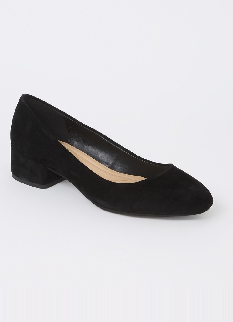 Pantofi cu toc larg Dune London din piele cu talpă înaltă