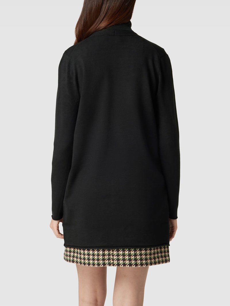 Strickjacke mit offener Vorderseite in schwarz