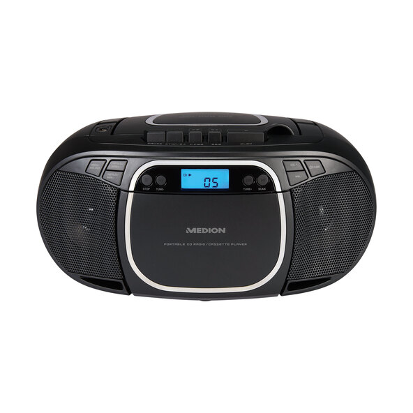 CD/MP3 Kassettenspieler E66476 (MD44176), schwarz