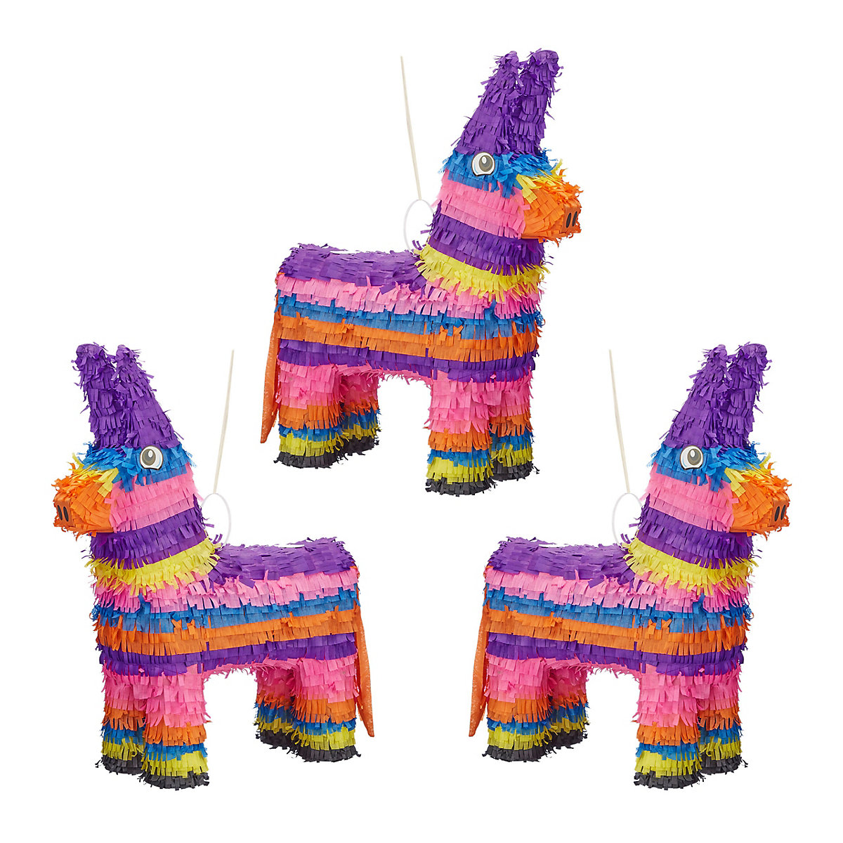 3 x Pinata Esel