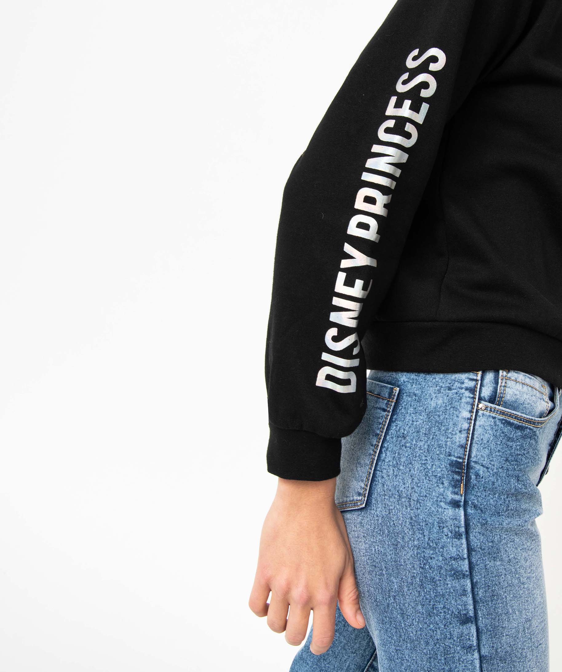 Sweat en molleton doux motifs irisés femme - DS noir | GEMO
