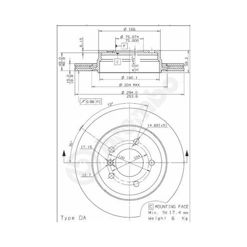 09.7720.11 BREMSSCHEIBE BREMBO VA  VP2 - ATU