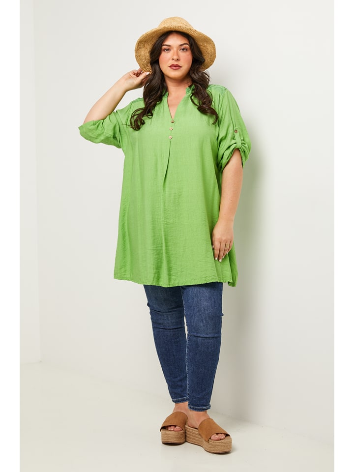 Curvy Lady Tunika in Grün günstig kaufen