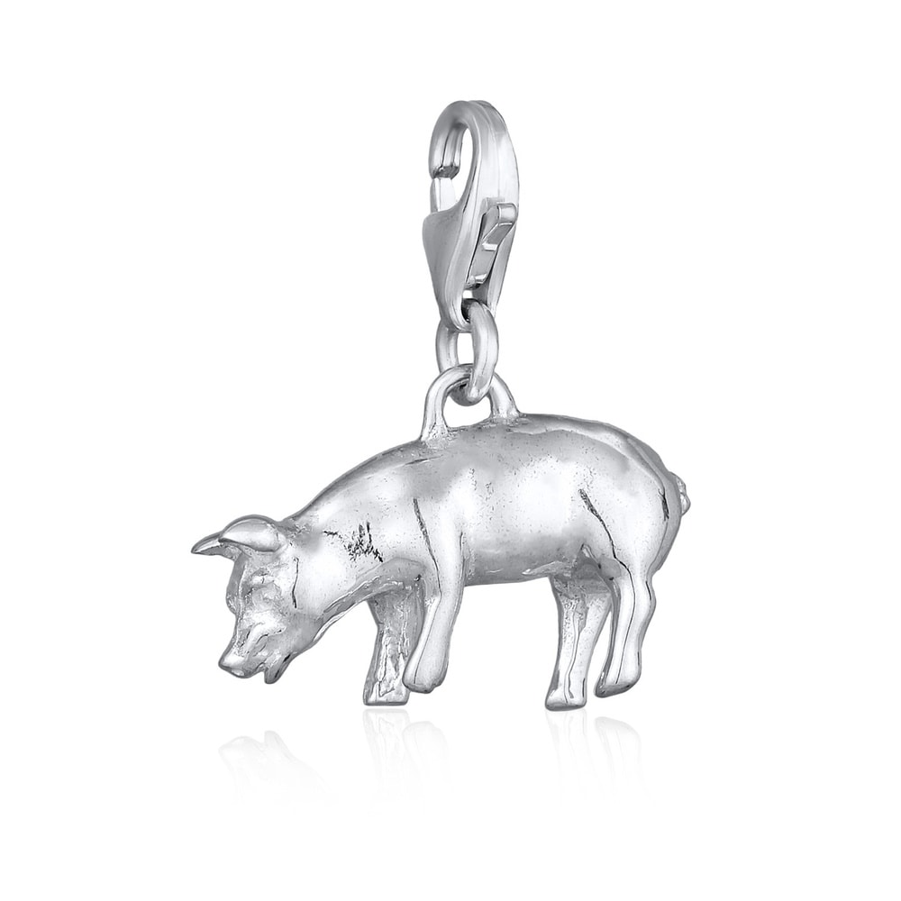 Nenalina Nenalina Amulette Anhänger Schwein 925 Sterling Silber Pendentif