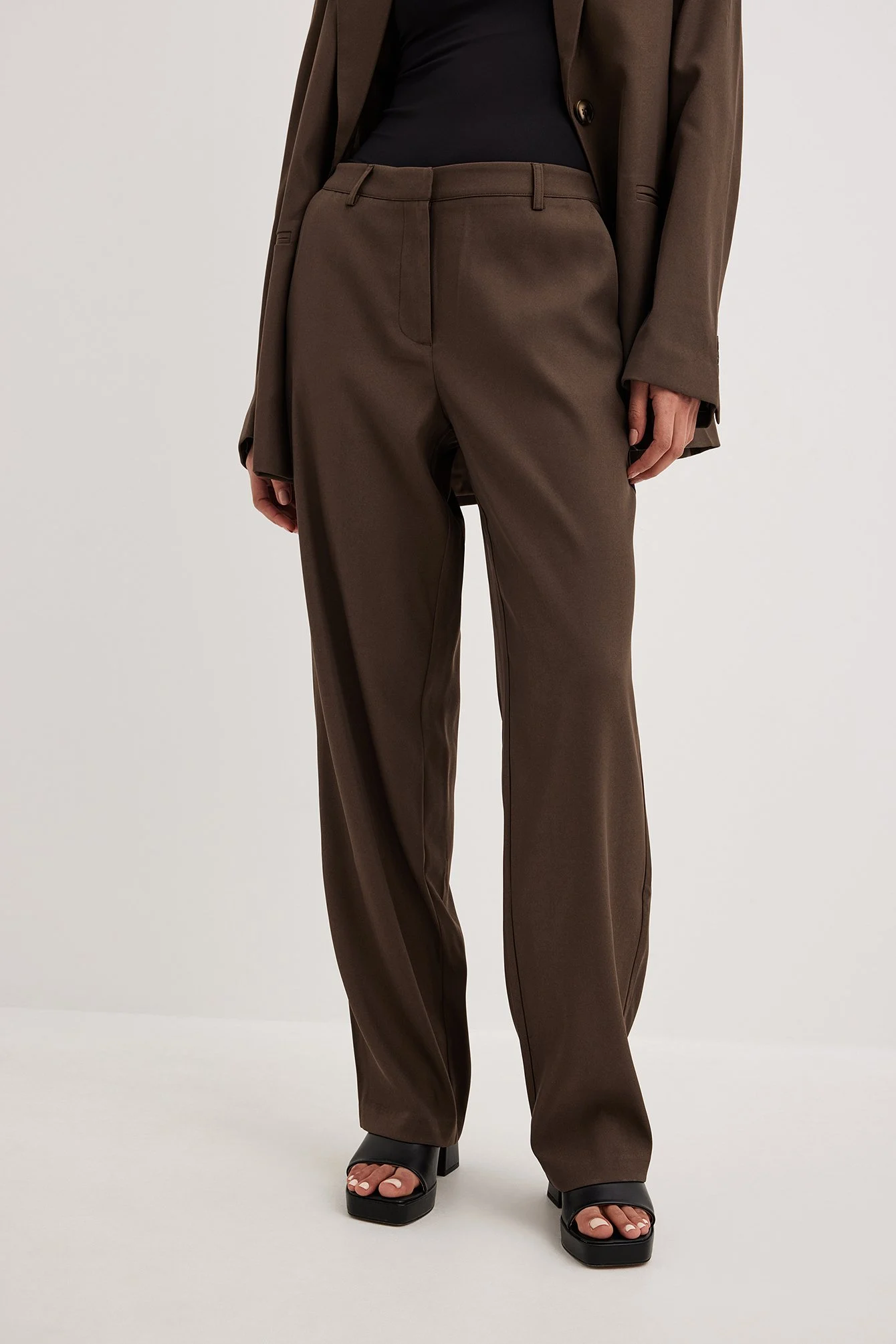 Anzughose mit mittelhoher Taille