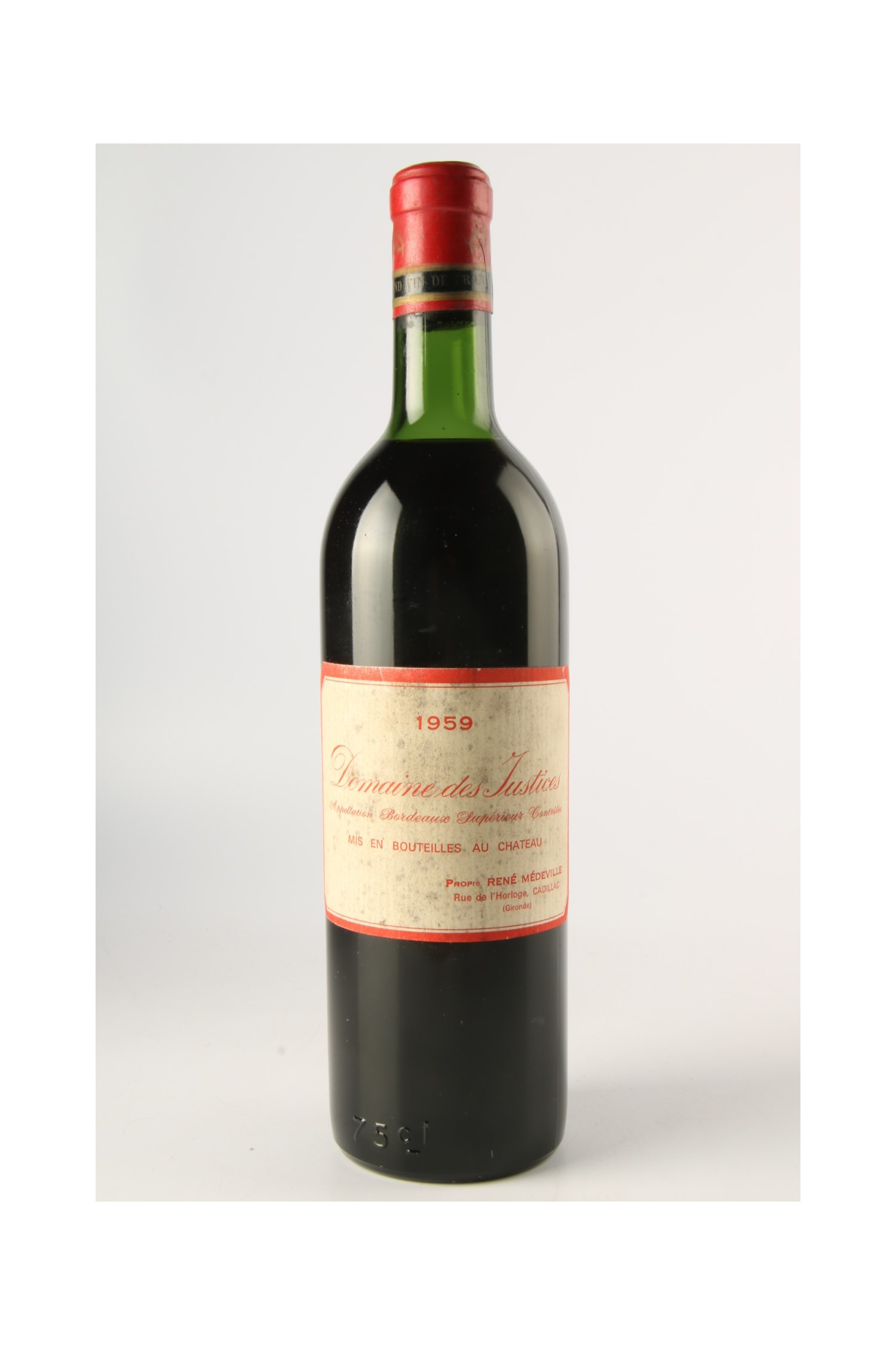 Domaine Des Justices 1959, Bordeaux supérieur