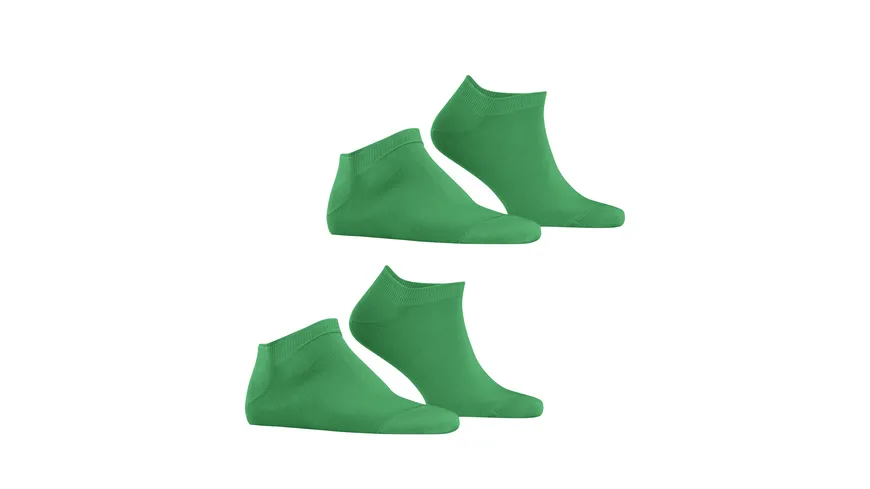 ESPRIT Herren Sneaker Socken Basic Uni 2er Pack grün