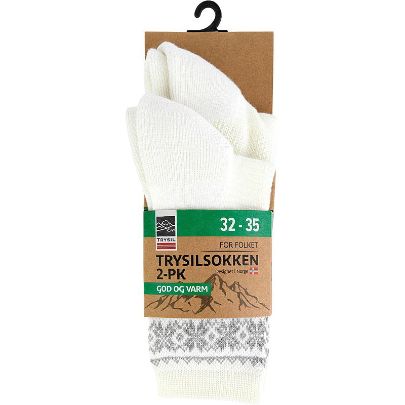Trysil Trysilsokk 2-pk str 28-35 God og Varm