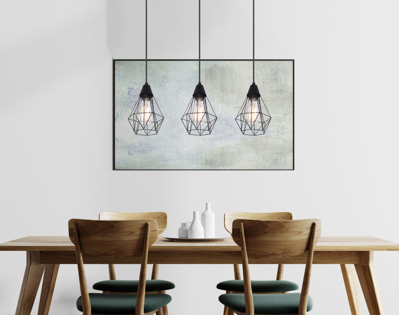 Globo Lighting - ISABELLA - Hängeleuchte Metall schwarz matt, 3x E27
