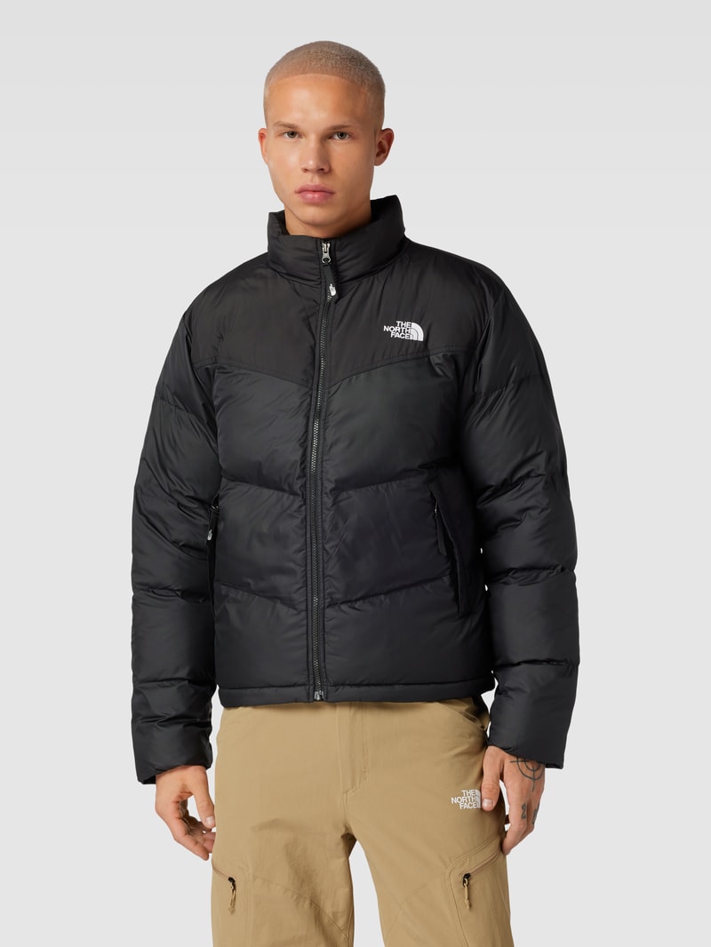 Steppjacke mit Stehkragen Modell 'SAIKURU' in schwarz