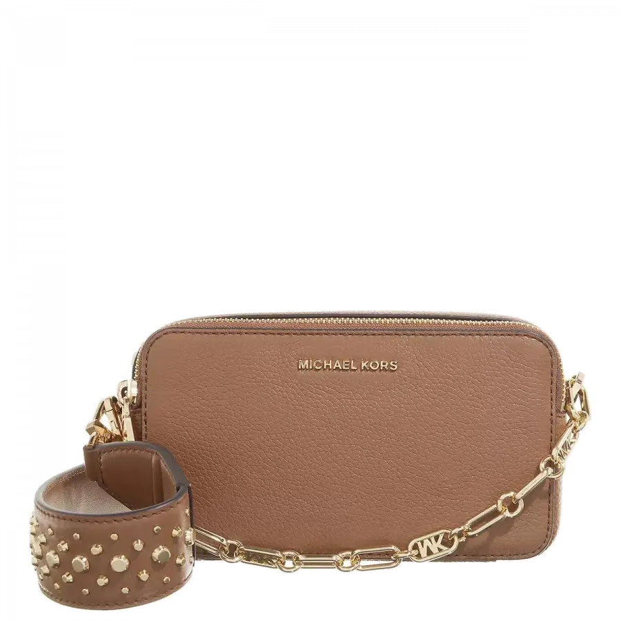 Michael Kors - Michael Kors Shoulder Bags Metallkette Brown - braun