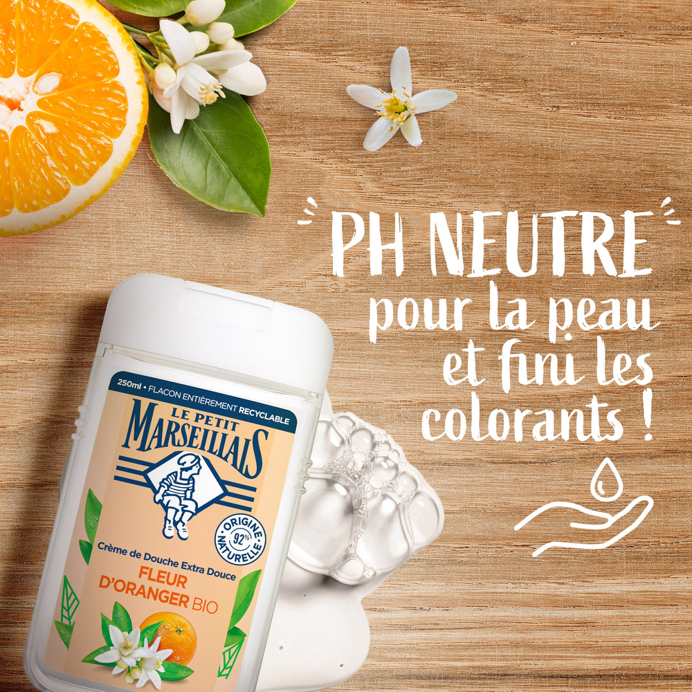 le petit marseillais LE PETIT MARSEILLAIS  DOUCHE EXTRA DOUXFLEUR D'ORANGER BIO 250 ML Gel Douche
