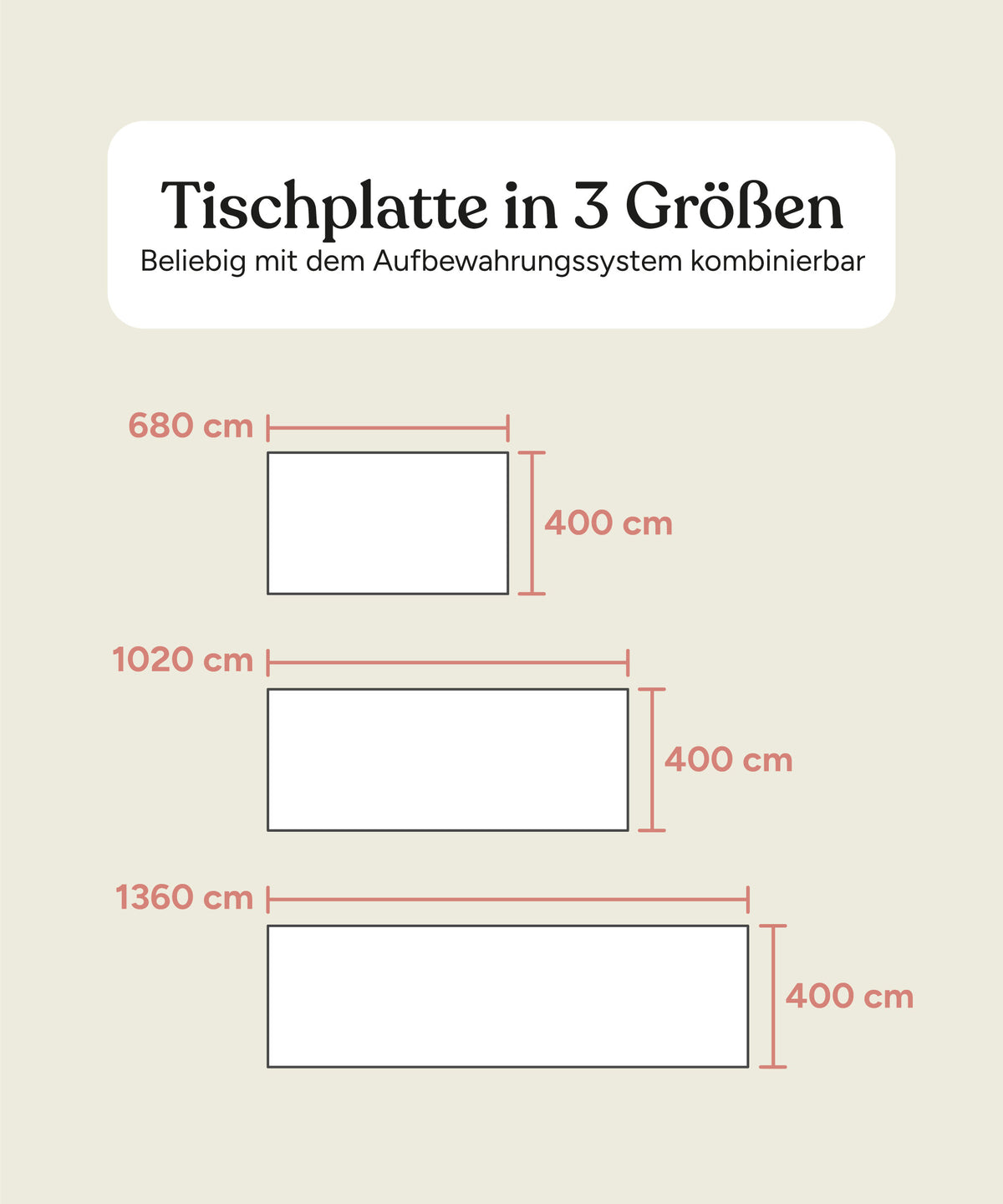 Tischplatte Aufbewahrungssystem Kiefer