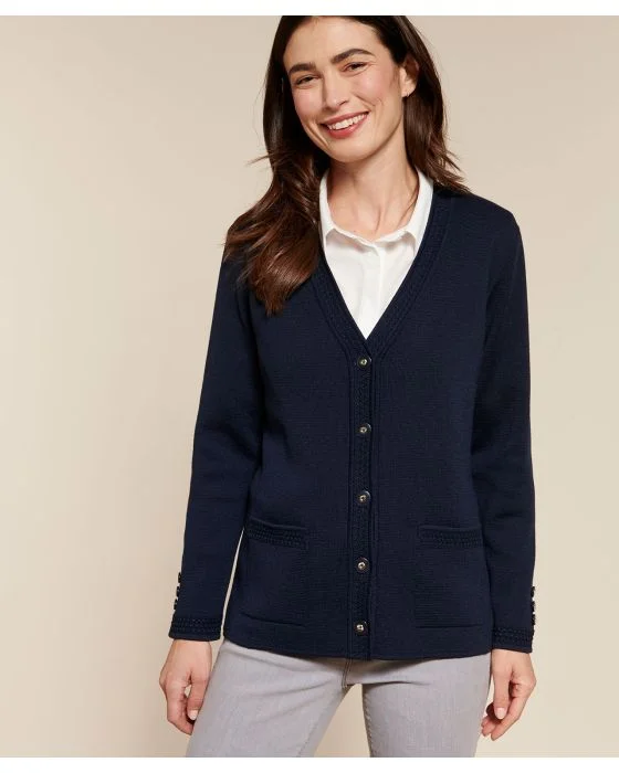 Veste maille milano 50% laine mérinos