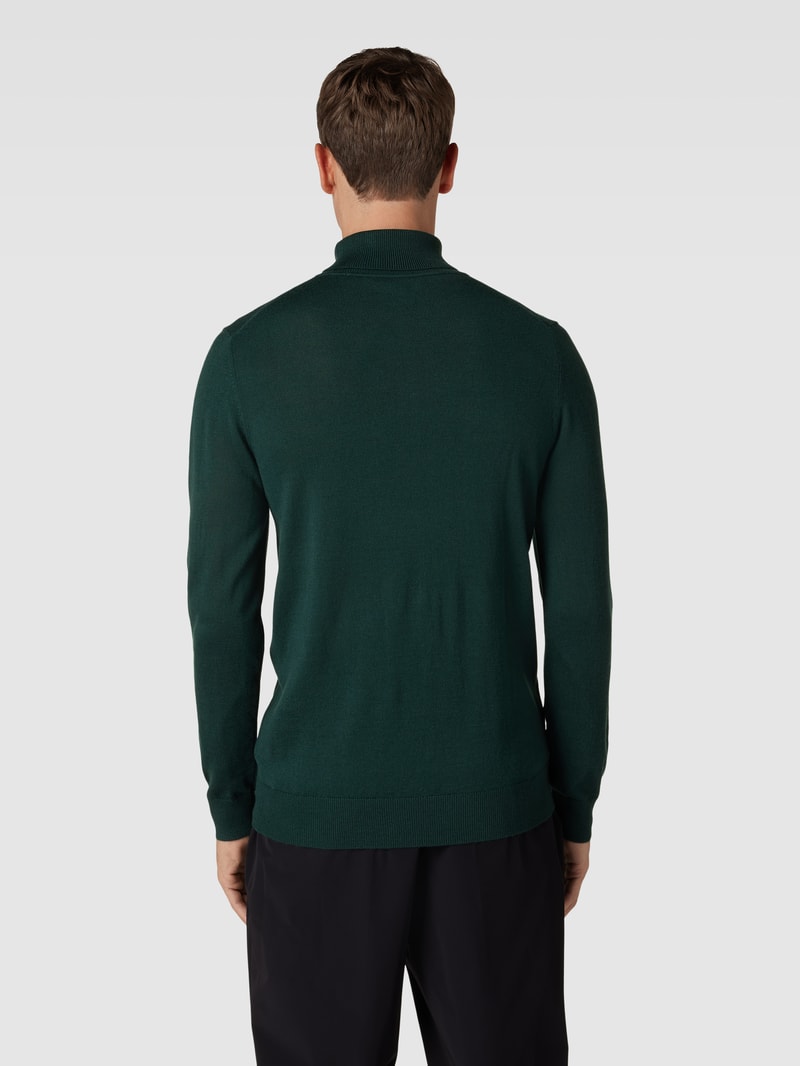 Pullover mit Stehkragen in bottle