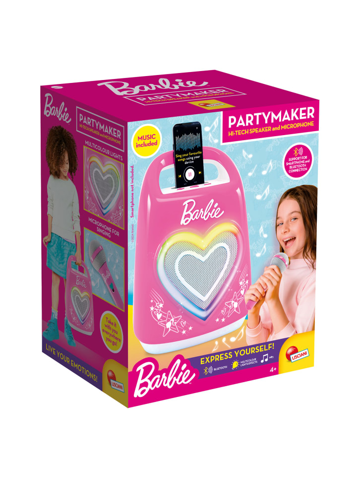 LISCIANI Barbie Partymaker Lautsprecher und Mikrofon in pink günstig kaufen onesize