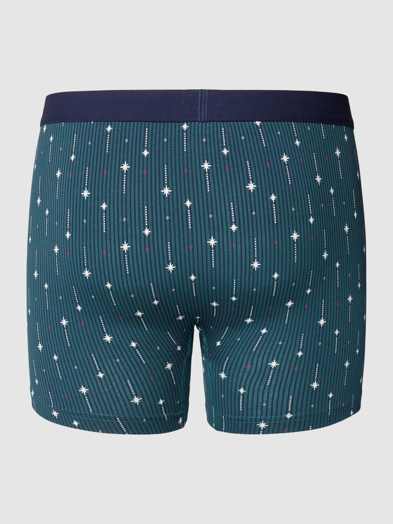 Trunks mit Label-Detail im 2er-Pack Modell 'XMAS' in petrol